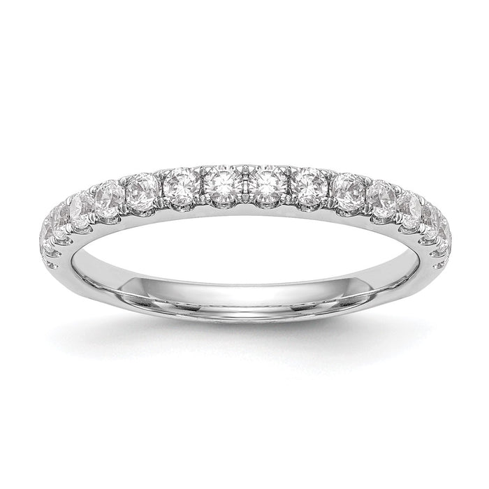 Exclusive 14K White Gold 1/2 Carat Diamond Wedding Band Set - Stylish Value-1