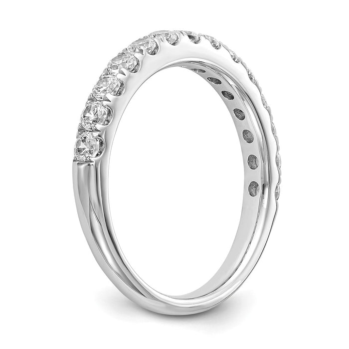 Buy Stylish 14K White Gold Diamond Wedding Band Set - 3/4 Carat Value-6