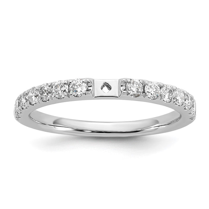 Buy Stylish 14K White Gold 1/2 Carat Diamond Semi-Mount Engagement Ring-1