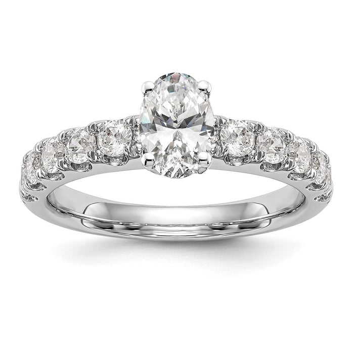 Buy Stylish 14K White Gold Semi-Mount Engagement Ring - 3/4 Carat Diamond Value-8