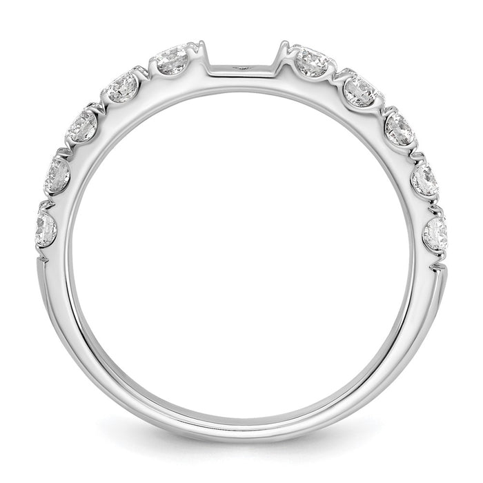 Buy Stylish 14K White Gold Semi-Mount Engagement Ring - 3/4 Carat Diamond Value-2