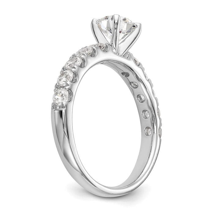 Buy Stylish 14K White Gold Semi-Mount Engagement Ring - 3/4 Carat Diamond Value-6