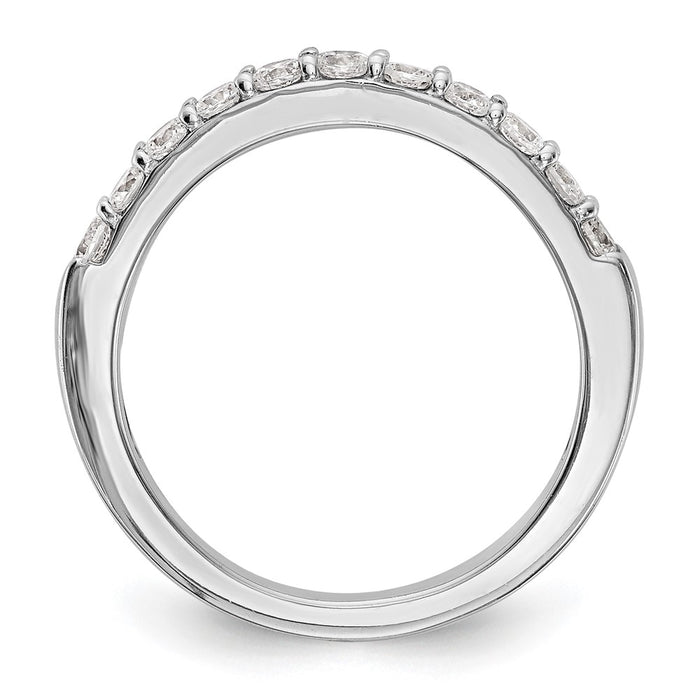 Buy Exclusive 14K White Gold 1/2 Carat Diamond Eternity Wedding Band - Luxury Style-2