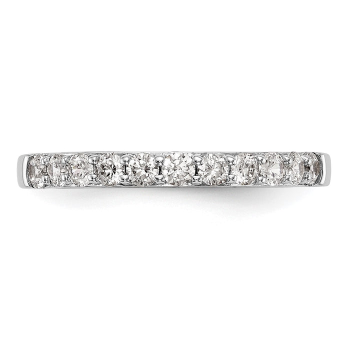 Buy Exclusive 14K White Gold 1/2 Carat Diamond Eternity Wedding Band - Luxury Style-4