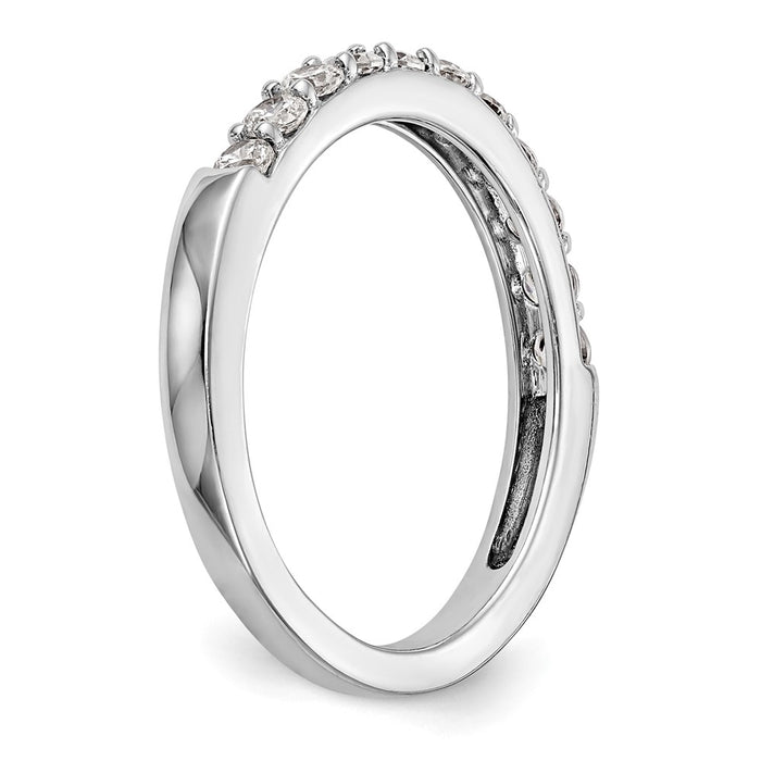 Buy Exclusive 14K White Gold 1/2 Carat Diamond Eternity Wedding Band - Luxury Style-6