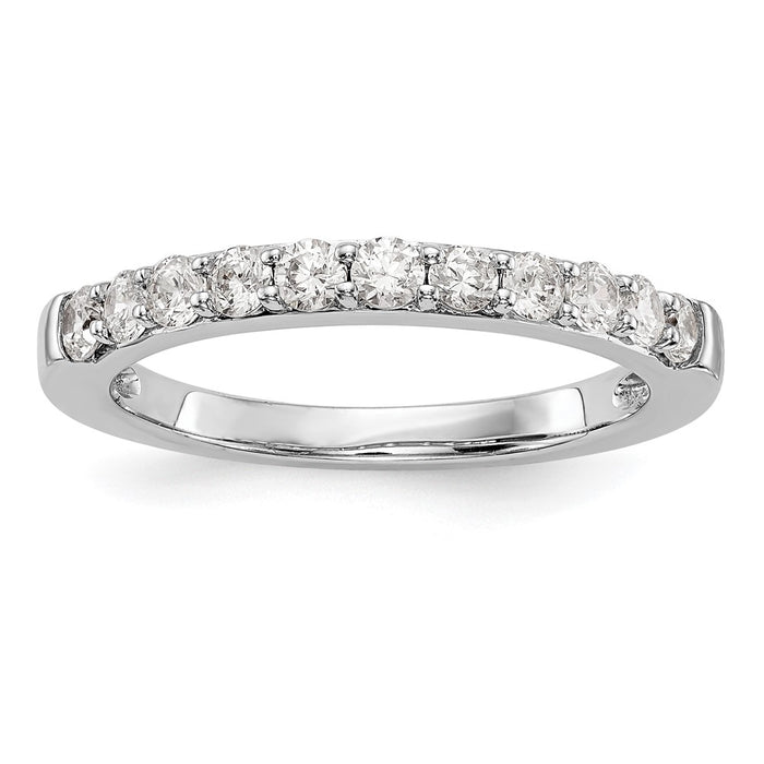 Buy Exclusive 14K White Gold 1/2 Carat Diamond Eternity Wedding Band - Luxury Style-1