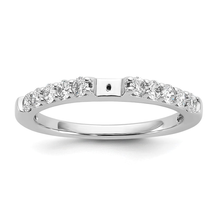 Buy 14K White Gold 1/2 Carat Diamond Semi-Mount Engagement Ring - Stylish Value!-1