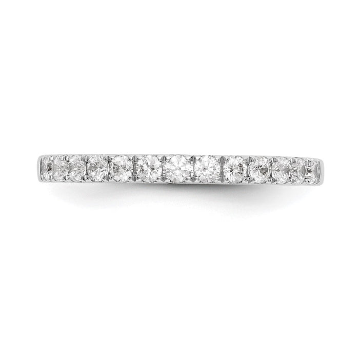 Exclusive 14K White Gold 1/3 Carat Diamond Wedding Band Set - Stylish Value!-4