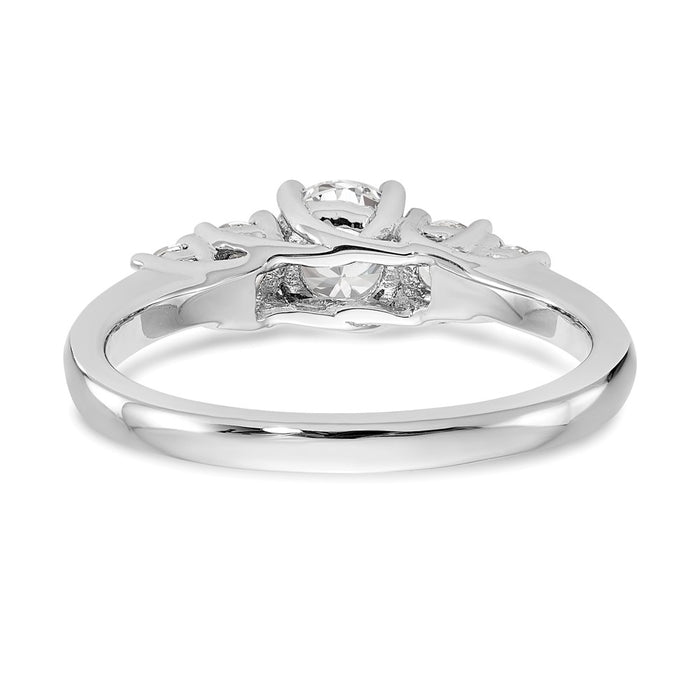 Exclusive 14K White Gold 1/2 Carat Diamond Wedding Band Set - Stylish Value-4