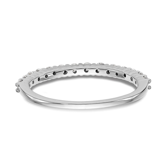 Exclusive 14K White Gold 1/2 Carat Diamond Wedding Band Set - Stylish Value-5