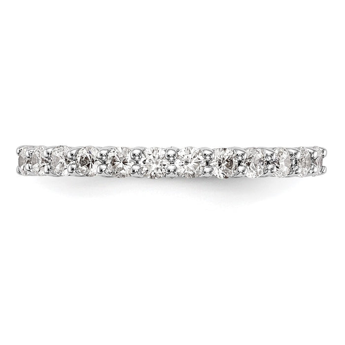 Buy Stylish 14k White Gold 5/8 Carat Diamond Eternity Wedding Band - Luxury Value!-4