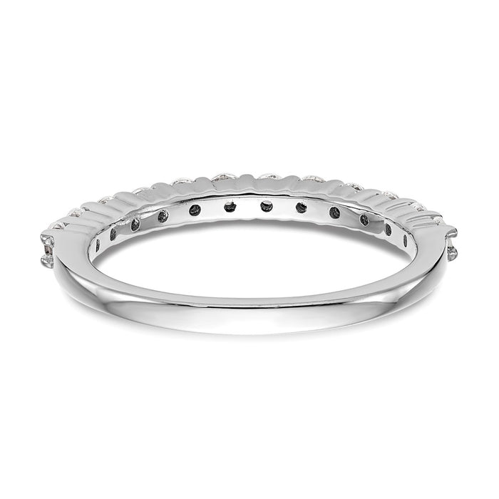 Buy Stylish 14k White Gold 5/8 Carat Diamond Eternity Wedding Band - Luxury Value!-5