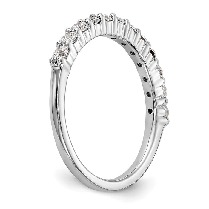 Buy Stylish 14k White Gold 5/8 Carat Diamond Eternity Wedding Band - Luxury Value!-6