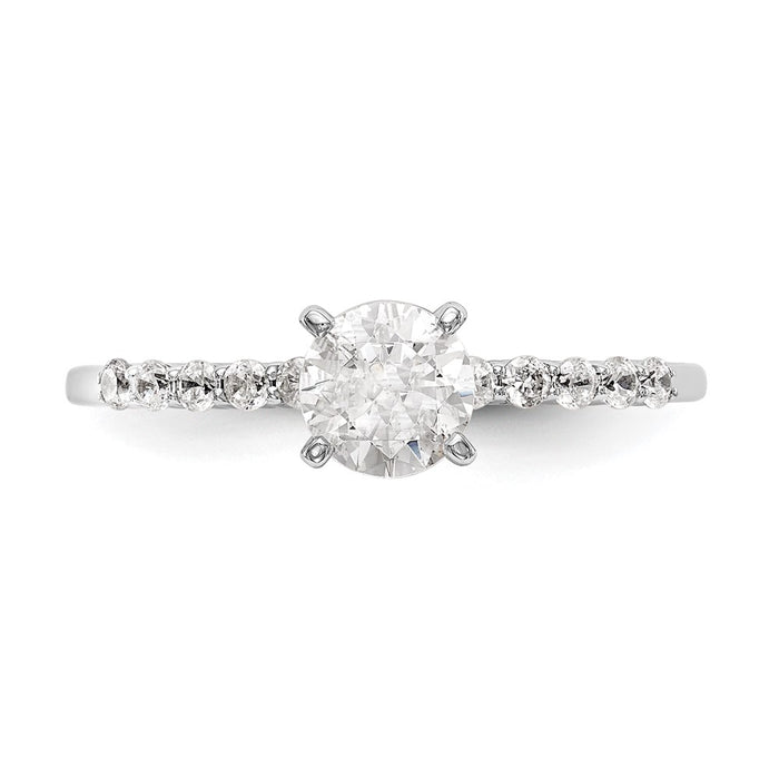 Buy Exclusive 14K White Gold Semi-Mount Engagement Ring, 1/5 Carat Diamond-4