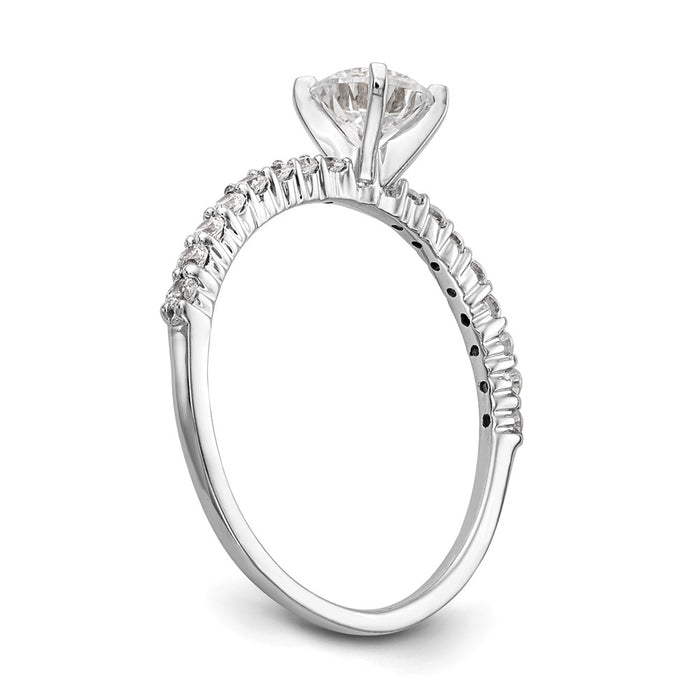 Buy Exclusive 14K White Gold Semi-Mount Engagement Ring, 1/5 Carat Diamond-6