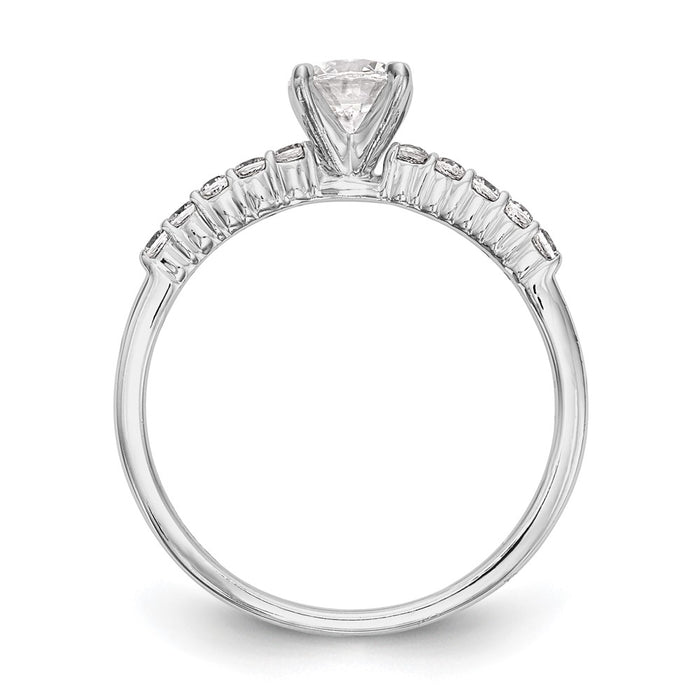 Buy Stylish 14K White Gold Semi-Mount Engagement Ring, 1/4 Carat Diamond-2