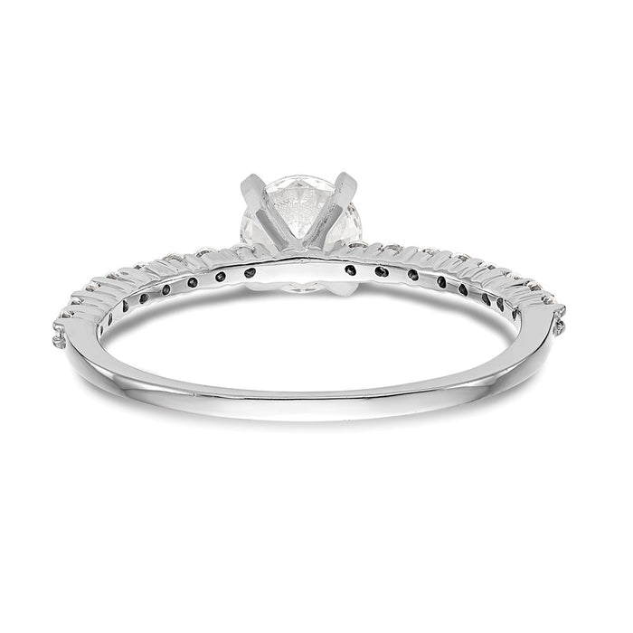 Buy Stylish 14K White Gold Semi-Mount Engagement Ring, 1/4 Carat Diamond-5