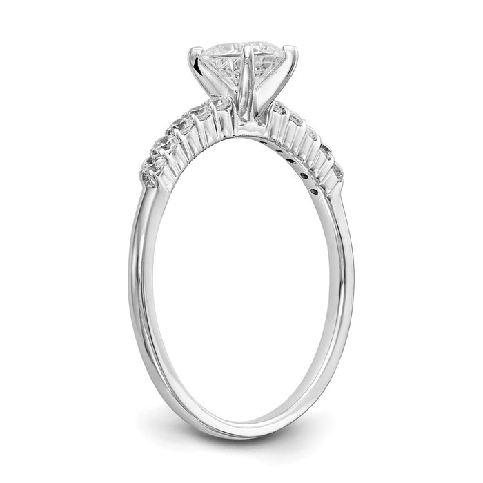 Buy Stylish 14K White Gold Semi-Mount Engagement Ring, 1/4 Carat Diamond-6