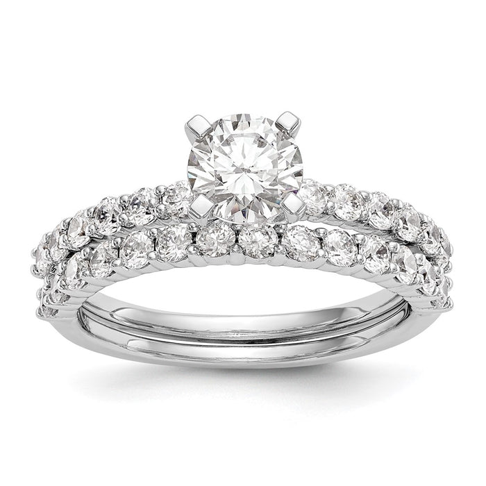 Buy Exclusive 14K White Gold 3/8 Carat Diamond Semi-Mount Engagement Ring-7