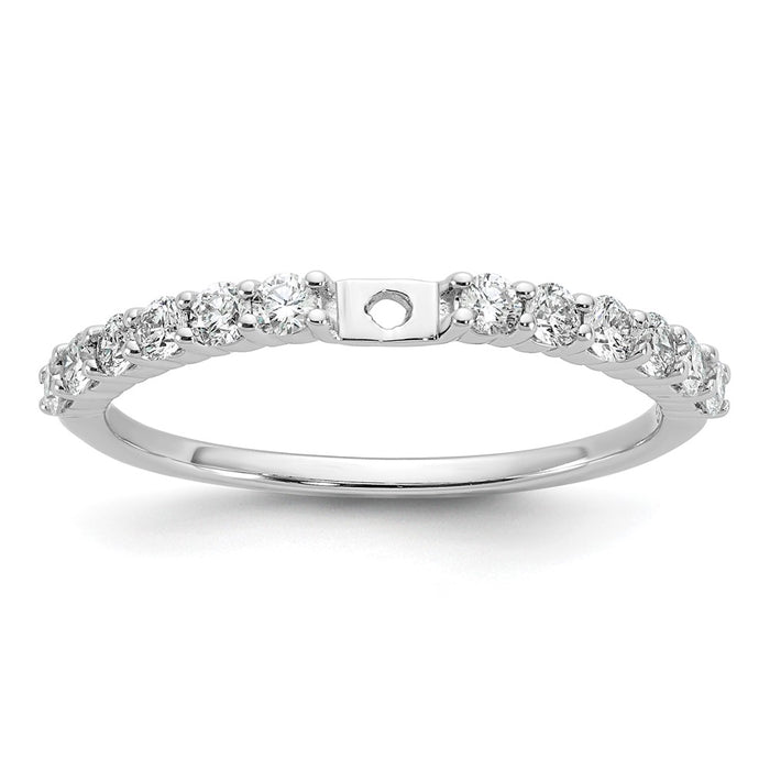 Buy Exclusive 14K White Gold 3/8 Carat Diamond Semi-Mount Engagement Ring-1