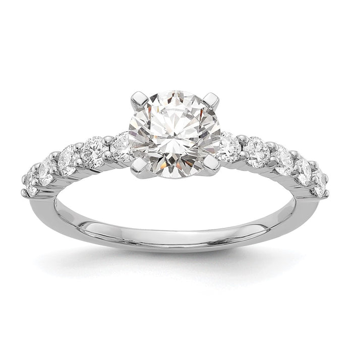 Buy Exclusive 14K White Gold 1/2 Carat Diamond Semi-Mount Engagement Ring-1