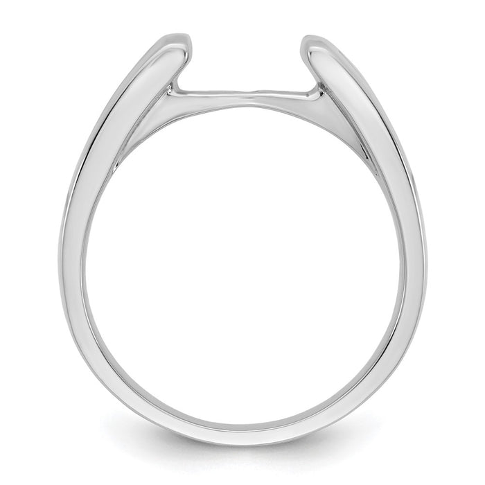 Designer 14K White Gold Engagement Ring - 3/8 Carat Princess Cut Diamonds, Stylish Value-2