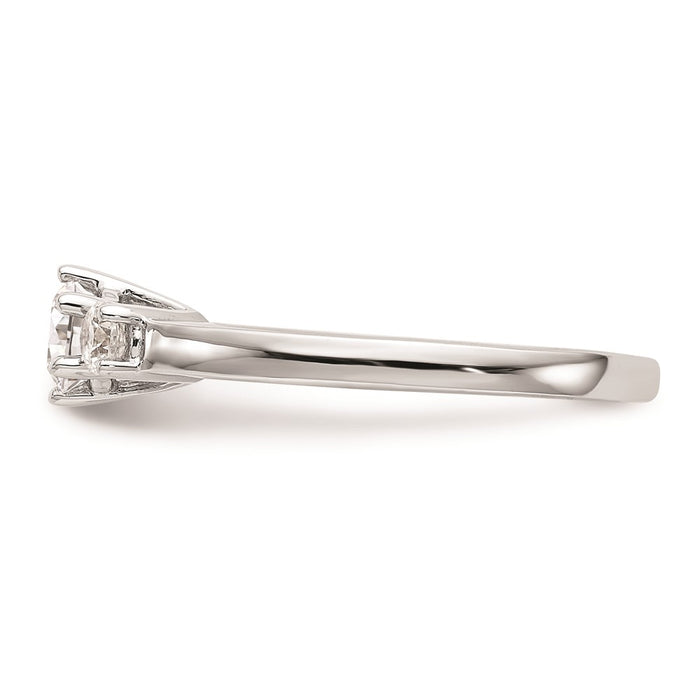Buy Exclusive 14K White Gold 3-Stone Engagement Ring Setting, Affordable Price-3