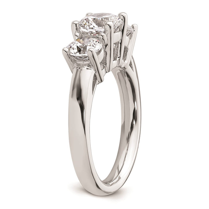 Exclusive 14K White Gold Engagement Ring Setting for 1.25 Carat Center-6