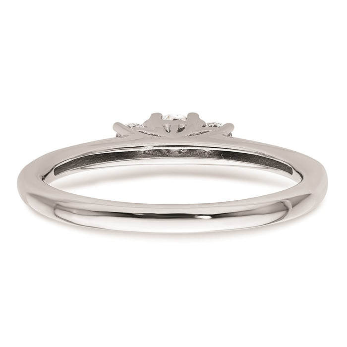 Buy Exclusive 14K White Gold 3-Stone Engagement Ring Setting - Stylish Value!-5