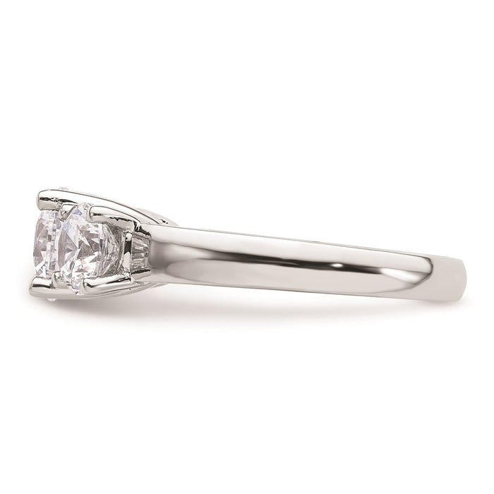 Buy Exclusive 14K White Gold 3-Stone Engagement Ring Setting - 1.5 Carats-3