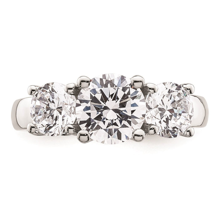 Buy Exclusive 14K White Gold 3-Stone Engagement Ring Setting - 1.5 Carats-4