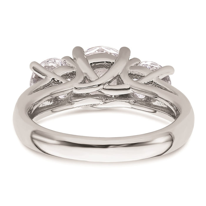 Buy Exclusive 14K White Gold 3-Stone Engagement Ring Setting - 1.5 Carats-5