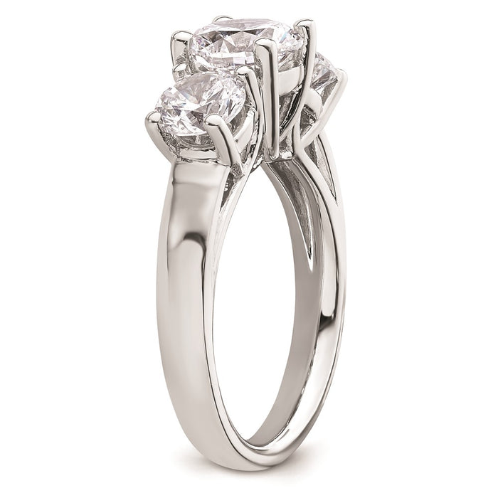 Buy Exclusive 14K White Gold 3-Stone Engagement Ring Setting - 1.5 Carats-6