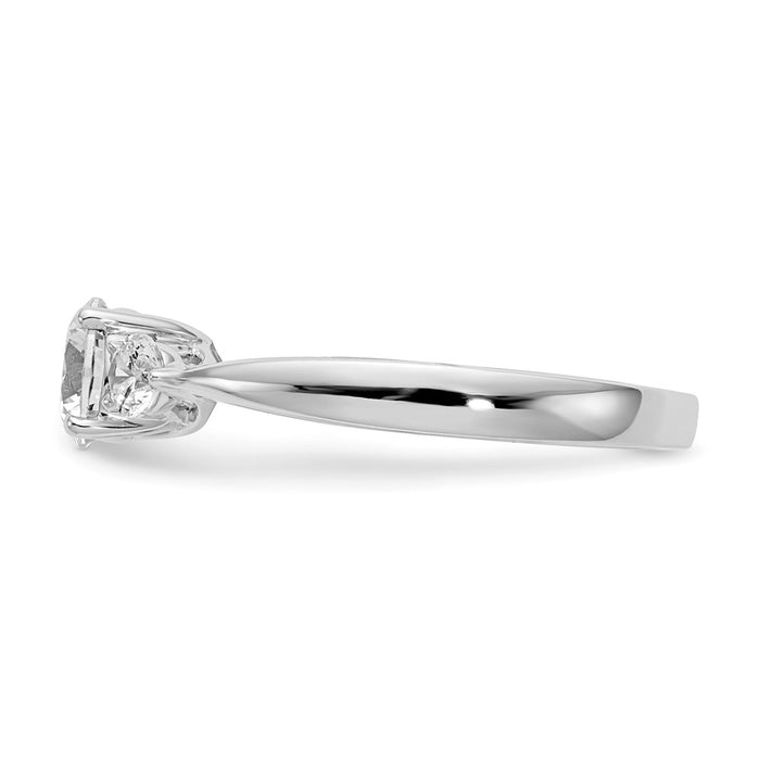 Buy Exclusive 14K White Gold 3-Stone Engagement Ring Setting | Stylish Value!-3