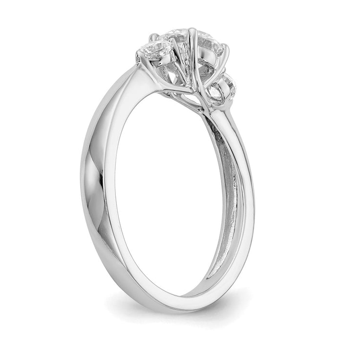 Buy Exclusive 14K White Gold 3-Stone Engagement Ring Setting | Stylish Value!-6