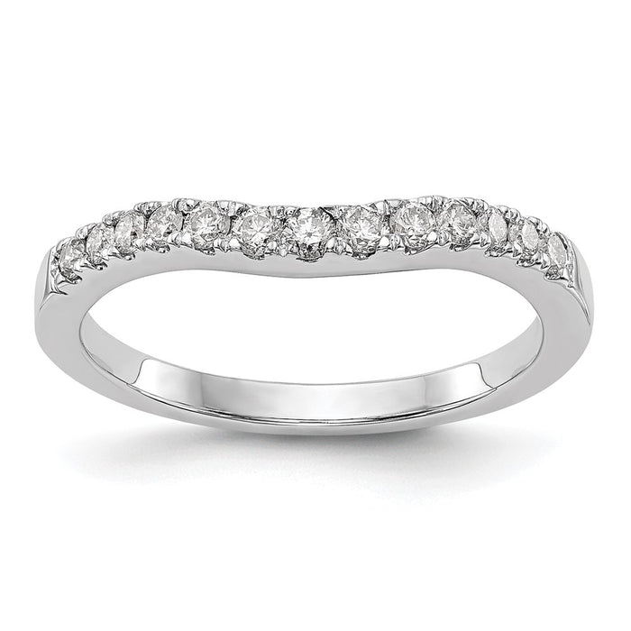 Buy Stylish 14K White Gold Wedding Band Set with 1/3 Carat Diamonds-1
