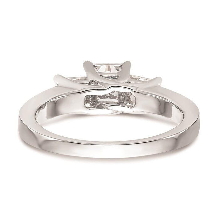 Buy Exclusive 14K White Gold 3-Stone Engagement Ring for 1/2 Carat Price-5