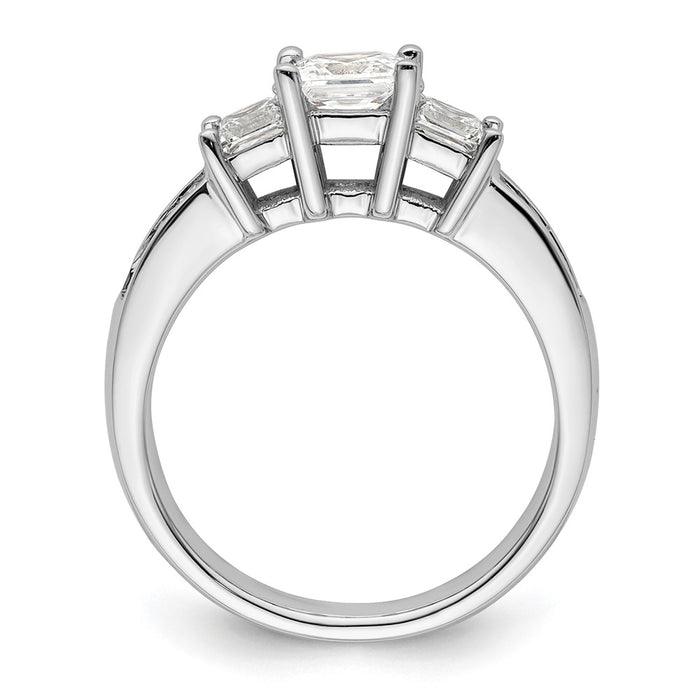 Buy Stylish 14K White Gold Semi-Mount Engagement Ring - Holds 3/4 Carat-2
