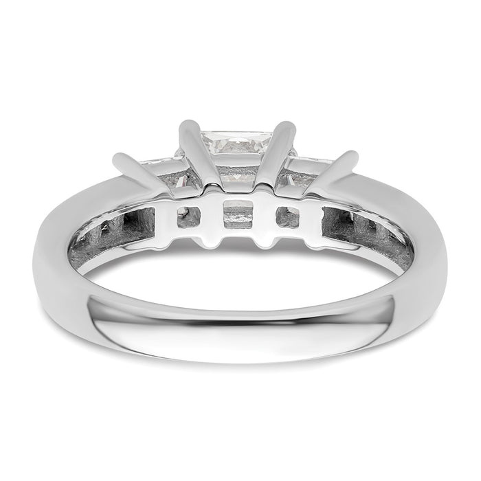Buy Stylish 14K White Gold Semi-Mount Engagement Ring - Holds 3/4 Carat-5