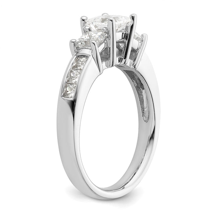 Buy Stylish 14K White Gold Semi-Mount Engagement Ring - Holds 3/4 Carat-6