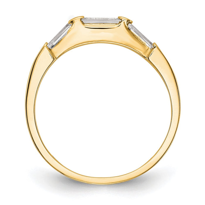 High-Quality 14K Gold Diamond Wedding Ring - Stylish and Affordable Elegance-2