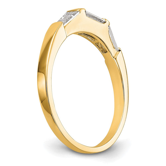 High-Quality 14K Gold Diamond Wedding Ring - Stylish and Affordable Elegance-6