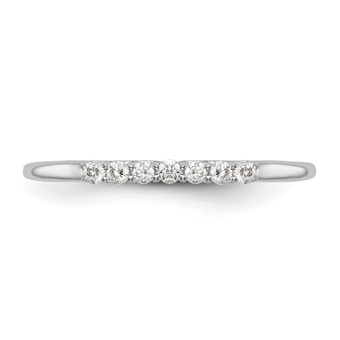 Buy Exclusive 14K White Gold Diamond Wedding Band - 1/10 Carat, Stylish Value-4
