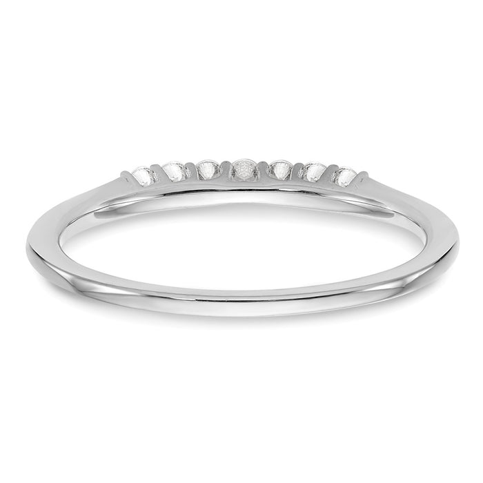 Buy Exclusive 14K White Gold Diamond Wedding Band - 1/10 Carat, Stylish Value-5