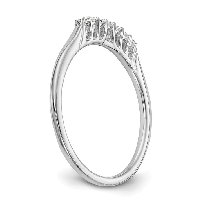 Buy Exclusive 14K White Gold Diamond Wedding Band - 1/10 Carat, Stylish Value-6