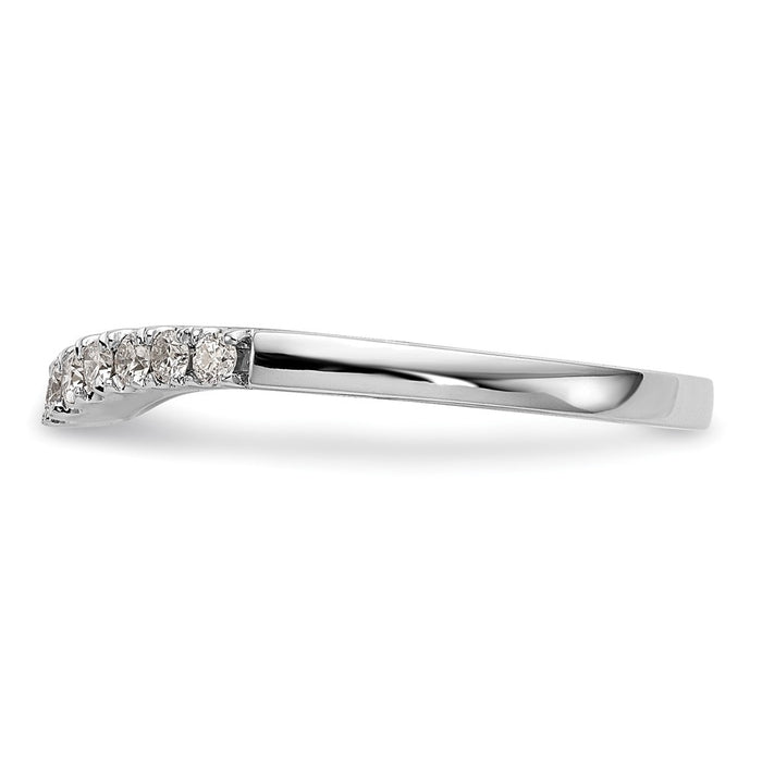 Exclusive 14K White Gold 1/3 Carat Diamond Eternity Wedding Band - Stylish Value-3