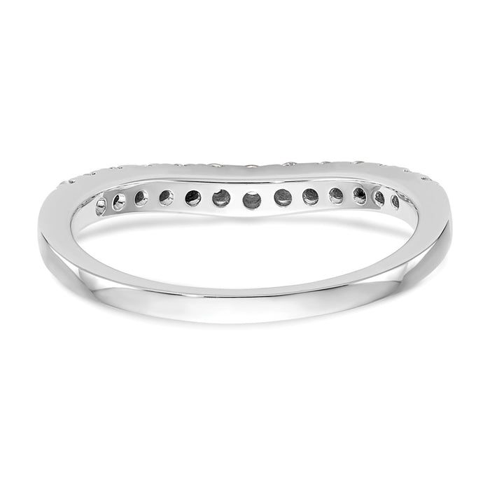 Exclusive 14K White Gold 1/3 Carat Diamond Eternity Wedding Band - Stylish Value-5