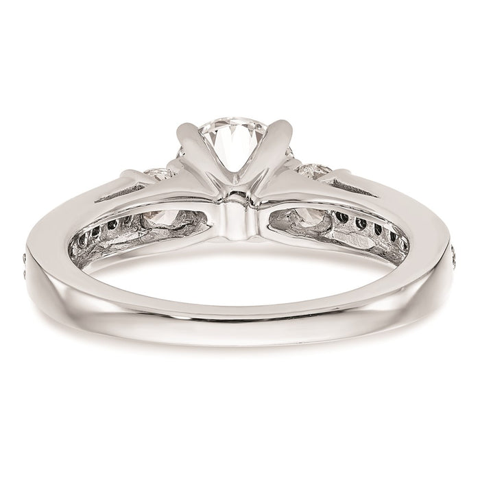 Buy Stylish 14K White Gold 3-Stone Engagement Ring | 1/5 Carat Diamond Value-5