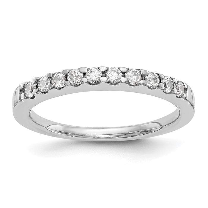 Order 14K White Gold Wedding Band Set - 1/3 Carat Diamond Luxury Value-1