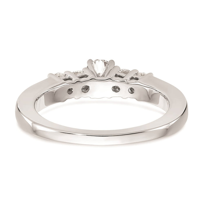 Buy 14K White Gold 5-Stone Engagement Ring Mounting - Stylish & Affordable!-5